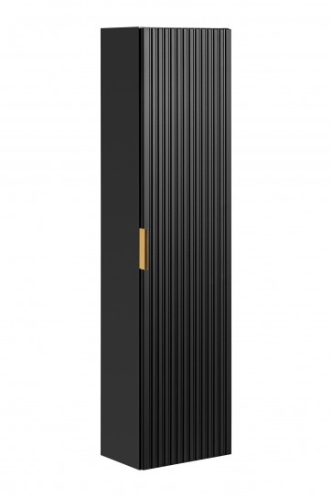 ADELE BLACK -fekete matt 80-01-B-1D magas szekrény fürdőszobába