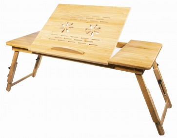 Laptop asztalka bambusz XL