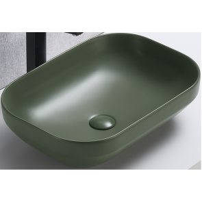 NELI, pultra ültethető mosdókagyló ,MFG-50  -matt zöld